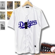 Men Women Style Dodgers White Baseball T-Shirt