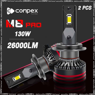 【ร้านค้าท้องถิ่น】CONPEX M8 PRO ไฟหน้ารถยนต์ 130W 26000LM Car headlights led 2pcs เสียบปลั๊กและเล่น หลอดไฟหน้ารถยนต์ หลอดไฟหน้า led h4 9005/9006/9007/9012/H1/H3/H4/H7/H11/H13 หลอดไฟ led รถยนต์ Novsight Philips Ultinon Pro ไฟหน้ารถยนต์ LED