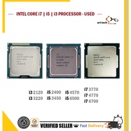 ReadyStock | Intel Core i7 i5 i3 4th 3rd 2nd Processor Used i5 3470 / i5 4570 / I7 3770 / I5 6500 / 