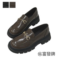 Fufa Shoes [Fufa Brand] Three-Dimensional Stitching Thick-Soled Loafers Women's Brand Low-Heeled Commu