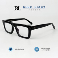 Gọng Kính Cận Kính Giả Cận Nữ Cao Cấp BLUE LIGHT Eyewear Lõi Thép Mắt Mèo Nhỏ Gọng Nhựa Acetate Dày