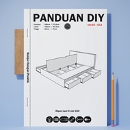 DIY Guidebook furniture Making/ | 2-sided 160 drawer bed | Model DL8
