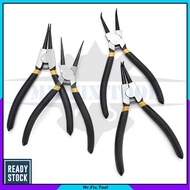 7" Inch Circlip Clip Pliers Straight Bent Internal External Needle Snap Ring Retaining Clip Tool Playar Muncung Tirus