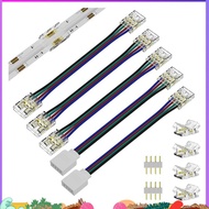1Set Cob Led Strip Connectors for COB RGB LED Strip Lights 4 Pin