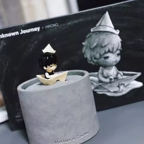 Genuine POP MART HIRONO IS COMING Unknown Journey Series Scented Candle Room Decoration Collectible