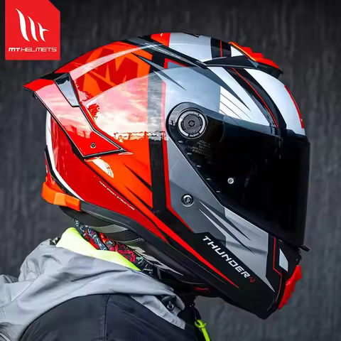 Original MT Thunder4 SV Motorcycle Helmet Thunder4 SV Photochromic Visor Sport Bike Helmets Mt Casco