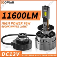 ((2PCS) 76w High Power D1S D2S D3S D4S D5S D8S LED Headlight 3570 Car Headlight Bulb canbus