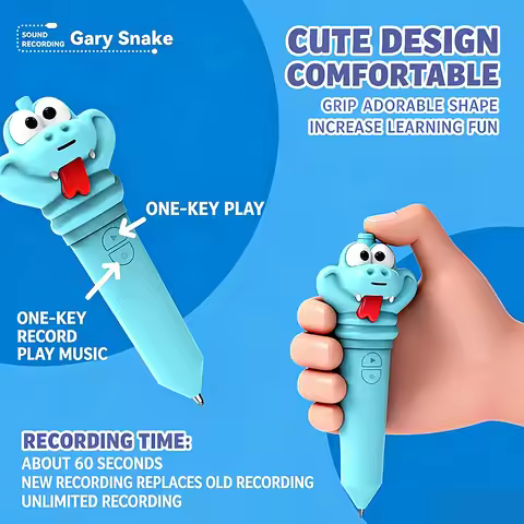 Zootopia 2 Gary the Snake Voice Recorder Pen from Zootopia 2 60-Second Recording Cosplay Prop and St