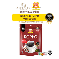 [Gift] Kluang Coffee Cap TV Kopi-O (2in1) Black Coffee with Sugar - 23gm x 10 sachets - by Food Affinity