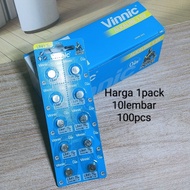 Original Vinnic 736 41 AG3 LR41 Battery Watch Battery Toy Battery (1 Box)