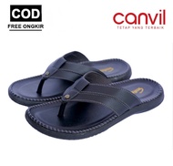 Sandal Japit pria Canvil / Sandal Kulit Carvil Pria Terlaris / Sandal Kulit Kickers Pria Casual