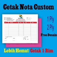 Cetak Nota 1 Rim 1 Ply / Rangkap (Nota/ Surat Jalan , Form ) 1Ply 1Rim