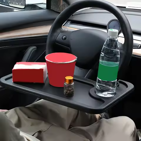 Car Tray Table Computer Desk Mount Stand Eat Work Car Steering Wheel Dining Table Bracket Drink Food