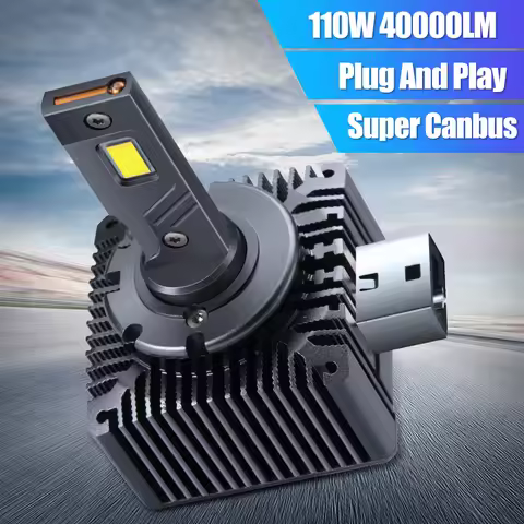 Carshark D1S D3S LED Headlights 40000Lm D4S D5S D2S D8S Auto Bulbs Canbus Two-sided 110W D1R D2R D3R
