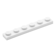 COOLPON|This Is LEGO Parts White Plate 1x6 Thin 3666 366601