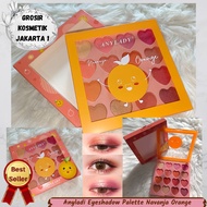 BEST SELLER -COD- Anylady Navanja Orange Eyeshadow Palette - Eyeshadow ala korea / Glitter / Orange