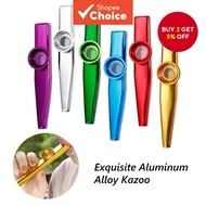 -   Kazoo Aluminium Alloy yang indah dengan Kotak Simpanan - Sesuai untuk Alat Muzik Permulaan