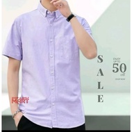 PLAIN(COSONG)SHORT SLEEVE SHIRT PREMIUM QUALITY 100℅ OXFORD COTTON KEMEJA
