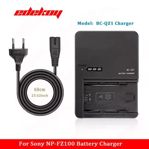 BC-QZ1 Camera Battery Charger NP-FZ100 For Sony ZV-E1 FX30 A1 A7C A7CII A7CR A7S III A7R III IV A660