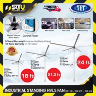 YET ISF-18 / ISF-21 / ISF-24 / Kipas HVLS Berdiri Industri / Industrial Standing HVLS Fan