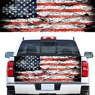 Turck Tailgate Wraps Decals - 66x23.6 in Tailgate Decals for Trucks, American Egale Flag Tailgate Gr