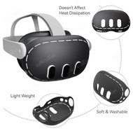 HOT Silicone Protective Cover for Meta Quest 3 VR Headset VR Helmet Shell Skin Anti-scratch Case for Meta Quest 3 Accessories