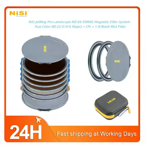 NiSi JetMag Pro 95MAG Cinema Magnetic Filter Kit FS ND2 ND8 ND16 ND64 TC CPL Black Mist 1/8 With Sto