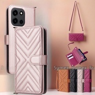 Fashion Lanyard Strap Phone Case for 1+ OnePlus Nord 6 5G Beautiful Girls Wallet Stand Holder Casing