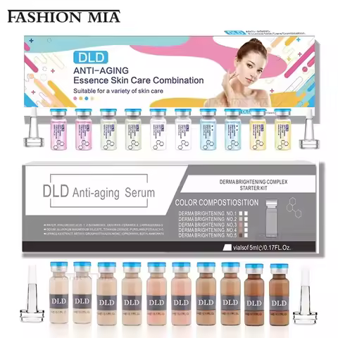 10 vials Korean 5ml BB Cream Glow Beginner Starter Kit Facial Moisturising Sunscreen Essence Foundat