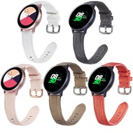 Samsung Galaxy Watch Active 2 20mm 22mm shell Pattern Leather Strap Gear S3 S2 Sport 46mm 42mm classic Straps