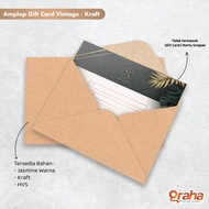 Vintage Envelope | Kraft Envelope | Jasmine envelope | Size A5-A8