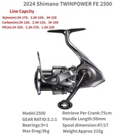 2024 SHIMANO รอกตกปลาปั่นคู่สำหรับ C2000sC3000xg 4000Pg ยาว4000เมตร Hengkang01-Cb C5000xg 4000Xg