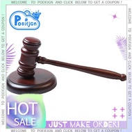 Ideal Gift for Lawyers Auctioneers- Judge Gavel Toy in Solid Wood, 1 Set Clear Loud Sound& Lasting S