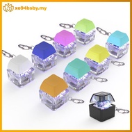 xo94bsby Mechanical Keychain With LED Light Keyboard Keycap Stress Relief Novelty Toys Button Keyrin