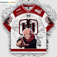 Personalized Jersey PREMIUM OVERSIZE ANIME JERSEY JUJUTSU KAISEN 00 SERIES NUMBER JERSEY FULL Jersey