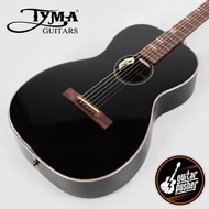 Tyma P-18E Solid Top 00 Parlor Acoustic-Electric Guitar with T-200 MAX preamp