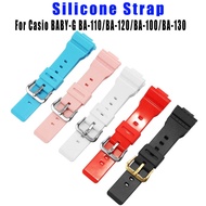 Watch Accessories Strap for Casio BABY-G BA-110 BA-111 BA-100 112 BGA130 131 130 160 Resin Strap Buc