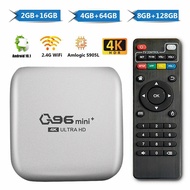 Q96 Mini+ 8GB+128GB Smart TV Box 4K H.265 Amlogic S905W 4 Core 64 Bit 2.4G WiFi Media Player Set Top Box