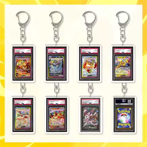 Diy PTCG Rating Card Eevee Vaporeon Jolteon Flareon Espeon Umbreon Leafeon Glaceon Sylveon Acrylic K