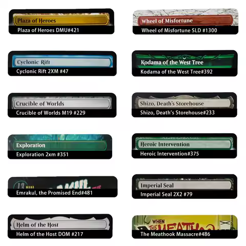 Custom High-Quality NON FOIL Magical Cards Cabal Stronghold Cyclonic Rift Helm of the Host Heroic In