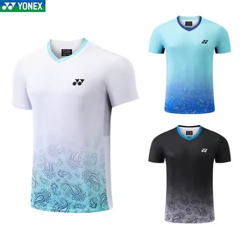 New 2026 shirts Yonex Badminton shirt Men's and woman's Athletic Quick Dry Fit Short Sleeve Sport T-