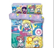 絕版*4尺/4尺半現貨*全新正品Sailor moon美少女戰士918針印花床品套裝被袋床單床笠枕袋四件套