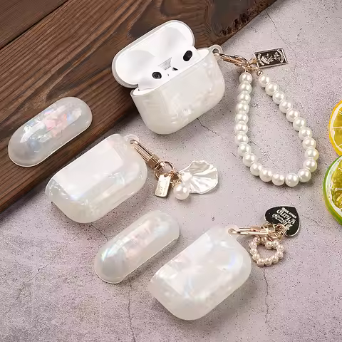 Luxury Earphone Case For AirPods Pro 2 Gen Case 2022 With Ornaments TPU Headphone Cover For Apple Ai