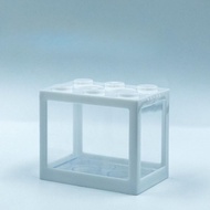 Akuarium Plastik Transparan Tahan Bocor Dekoratif Low Maintenance Terarium Aquascape LED Minimalis A