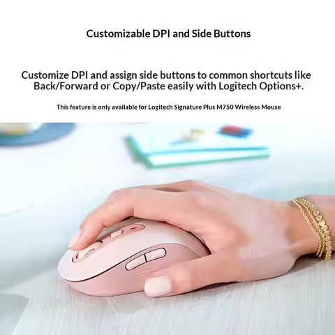 Logitech M750 Wireless Office Mouse, Silent Buttons, Durable & Stylish for Modern Workspaces M650L/M