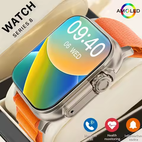 Smart Watch 2025 T800 Ultra 2 Men 49mm Series 8 2.3 "AMOLED Screen NFC Compass Waterproof For Apple