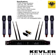 Kevler UMC-1000 4 UHF Wireless Microphone System Audio
