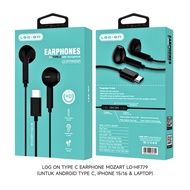 LOG ON HEADSET TYPE C MOZART LO-HF779 (UNTUK ANDROID TYPE C IPHONE 15/16 & LAPTOP)