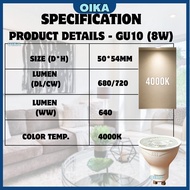 [SIRIM] MEGAMAN LED GU10 Dimmable / Non-Dimmable Spotlight Tracklight Downlight Bulb