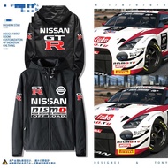 NISSAN GTR car club custom jacket R32 R33 R35 outdoor racing hooded windbreaker piw